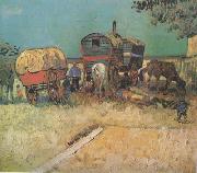 Encampment of Gypsies with Caravans (nn04) Vincent Van Gogh